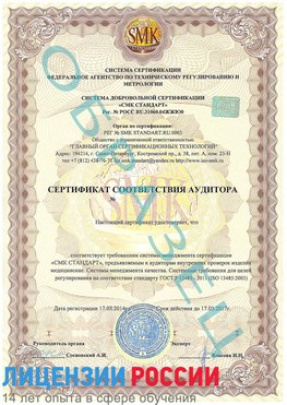 Образец сертификата соответствия аудитора Зима Сертификат ISO 13485